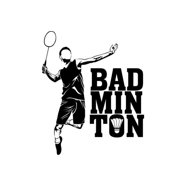 Download vector illustration badminton player for free